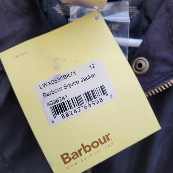 Barbour The Squire Waxed Jacket Size 8 - Picture 10 of 11
